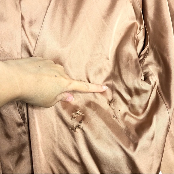 Talbots Camel Duffle Long Coat 100% Wool Removable Hooded Toggle Overcoat Jacket - Picture 15 of 16